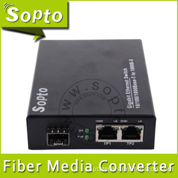 10m 100m 1000m Gigabit Fiber Media Converter Ethernet (SPM-E12T23-N10S)